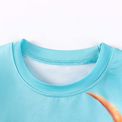 MyKids-USA Dino World Kids Pajama Set Long Sleeve Top and Pants, Fun Dinosaur Print