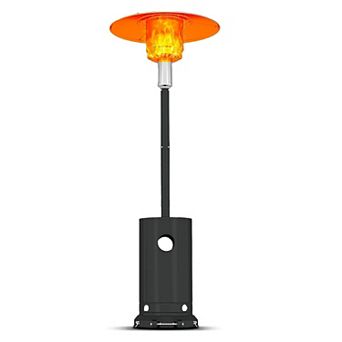 IDEALHOUSE 48000 BTU Outdoor Patio Heater with Table & Wheels, Bronze