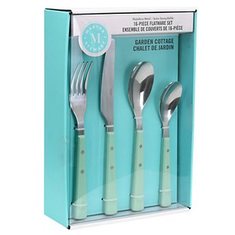 16 pc Stainless Steel Flatware Set