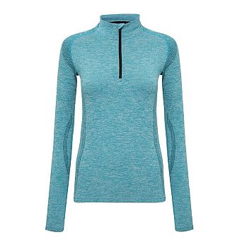 TriDri Womens/Ladies Seamless 3D Fit Multi Sport Performance Zip Top
