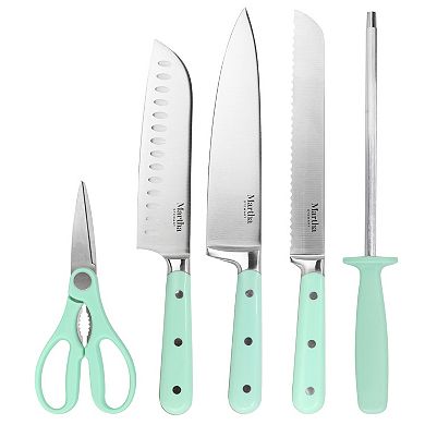 14 Piece Stainless Steel Cutlery and Wood Block Set