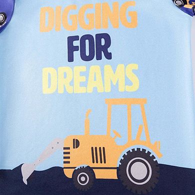 MyKids-USA Boys' Cartoon Long-Sleeve Top and Pants Set