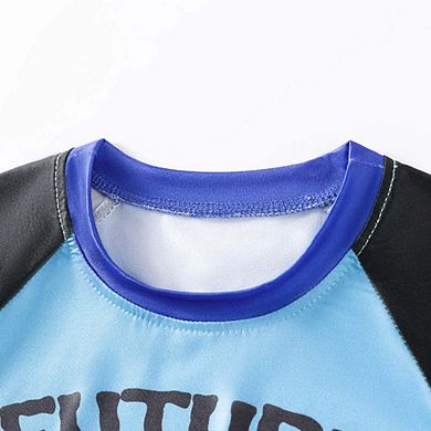 MyKids-USA Spring and Autumn Baby Boys Astronaut Cartoon Pattern Long Sleeves Casual Pajama Set