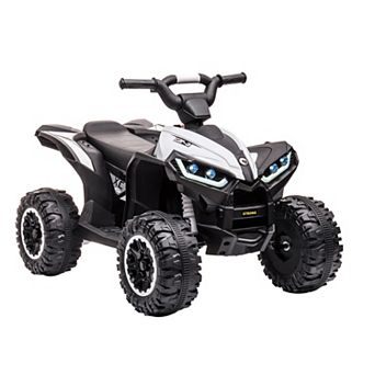 12V Kids Electric ATV, 4-Wheel Ride On Quad Car w/Remote, Dual Drive, High/Low Speeds & Music