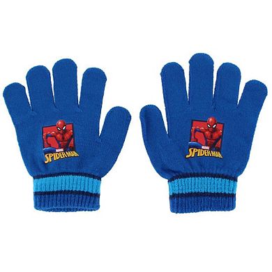Textiel Trade Boy's One Size Fits Most Spider-Man Winter Beanie and Gloves Set