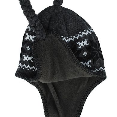 Polar Wear Women's Snowflake Winter Aviator Hat