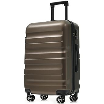 Merax Hardshell ABS Suitcase with Spinner Wheels, Lightweight Durable Travel Luggage for Men Women