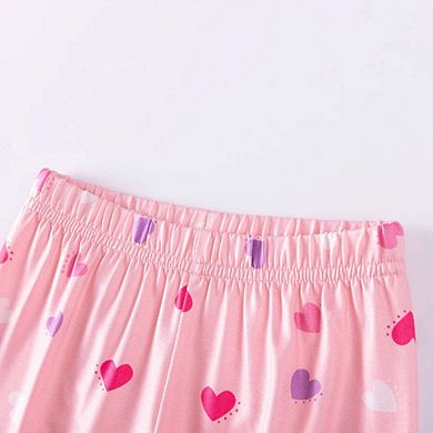 MyKids-USA Spring and Autumn Baby Kids Girls Cartoon Pattern Long Sleeves Pajamas Clothing Set