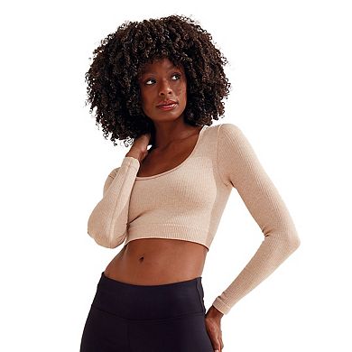 TriDri Womens/Ladies Ribbed Seamless 3D Crop Top