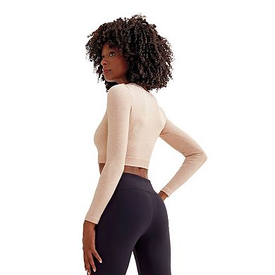 TriDri Womens/Ladies Ribbed Seamless 3D Crop Top