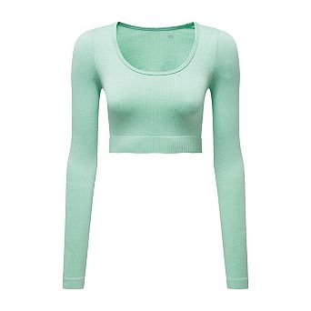 TriDri Womens/Ladies Ribbed Seamless 3D Crop Top