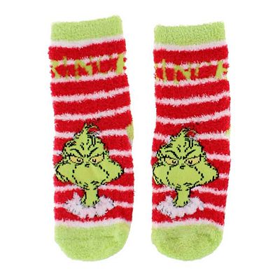 Textiel Trade Kid's Dr. Seuss The Grinch Comfy Gripper Socks (2 Pack)