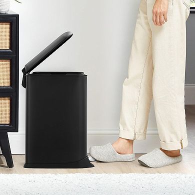 3.2 Gallon Stainless Steel Trash Can with Lid and Soft-Close Step Pedal​
