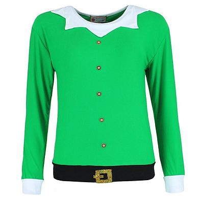 em & alfie Women's Christmas Elf Pajama Set with Matching Hat