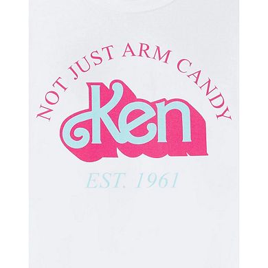 Barbie Mens Not Just Arm Candy Ken Retro Short-Sleeved T-Shirt