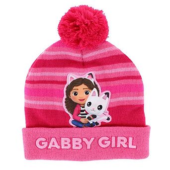 Textiel Trade Girl's One Size Fits Most Gabby's Dollhouse Winter Beanie