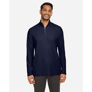 CORE365 Fusion ChromaSoft Pique Quarter-Zip Pullover