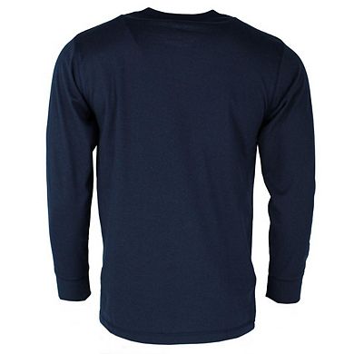Knocker Men's Big & Tall Crewneck Henley Lounge Top