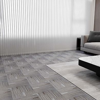 LOVMOR 36PCS 4 MIL 12x12in grey Peel and Stick Flooring Tile Water Resistant Vinyl Tile Flooring