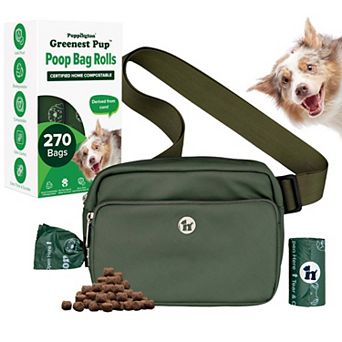 Walk Star Kit - 3-in-1 Dog Walk Bag plus 270 Compostable Dog Poop Bags