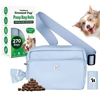 Walk Star Kit - 3-in-1 Dog Walk Bag plus 270 Compostable Dog Poop Bags