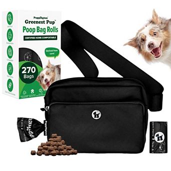 Walk Star Kit - 3-in-1 Dog Walk Bag plus 270 Compostable Dog Poop Bags