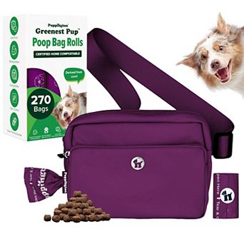 Walk Star Kit - 3-in-1 Dog Walk Bag plus 270 Compostable Dog Poop Bags
