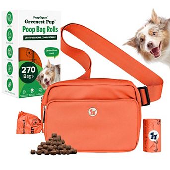Walk Star Kit - 3-in-1 Dog Walk Bag plus 270 Compostable Dog Poop Bags