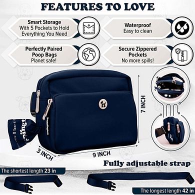 Walk Star Kit - 3-in-1 Dog Walk Bag plus 270 Compostable Dog Poop Bags