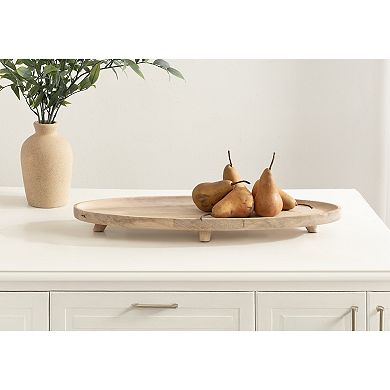 Tomaz Oval Footed Tray Wood