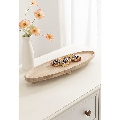 Tomaz Oval Footed Tray Wood