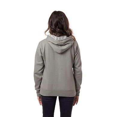 Econscious Women's Heathered Full-Zip Hooded Sweatshirt