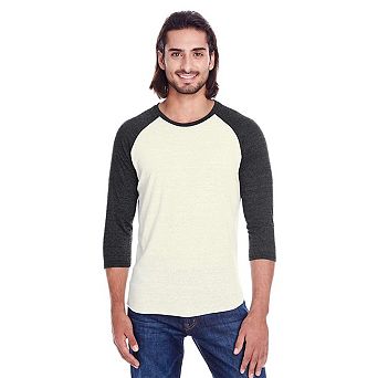 Threadfast Apparel Triblend Three-Quarter Sleeve Raglan T-Shirt