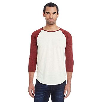 Threadfast Apparel Triblend Three-Quarter Sleeve Raglan T-Shirt