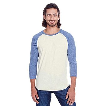 Threadfast Apparel Triblend Three-Quarter Sleeve Raglan T-Shirt