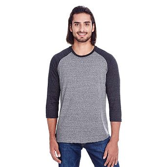 Threadfast Apparel Triblend Three-Quarter Sleeve Raglan T-Shirt