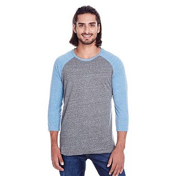 Threadfast Apparel Triblend Three-Quarter Sleeve Raglan T-Shirt