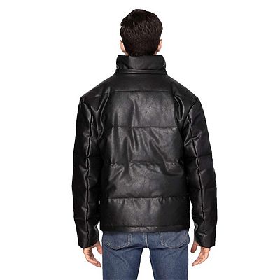 Vegan Leather Shell Down Jacket S Oversized Vegan Leather Jacket | Gap