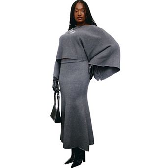 ELOQUII Women's Plus Size Sweater Maxi Skirt