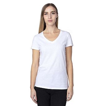 Threadfast Apparel Women's Ultimate CVC V-Neck T-Shirt