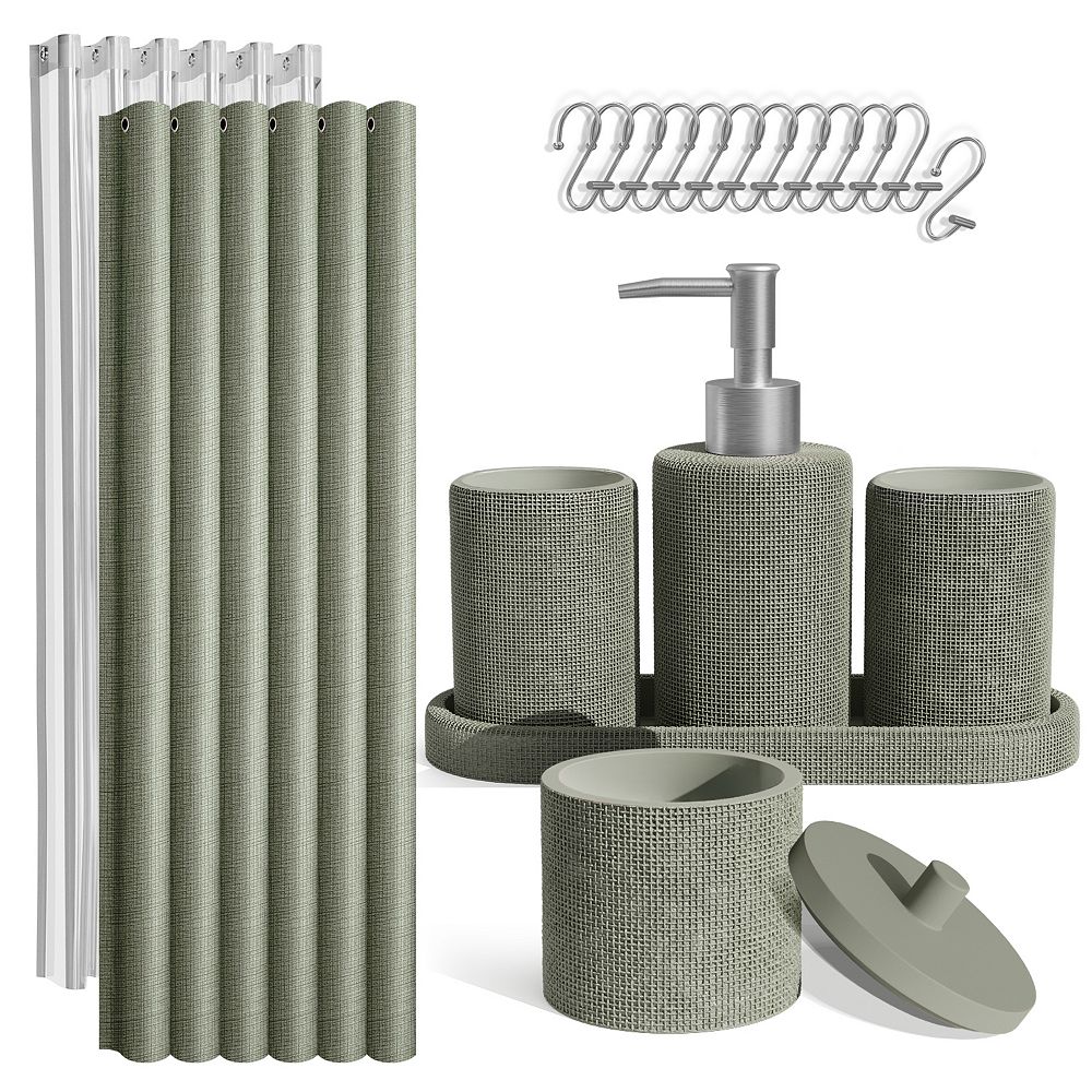 Clara Clark 19 PC Bathroom Accessory Set