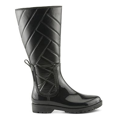 Spring Step Women's Waterproof Quilted Rain Boots