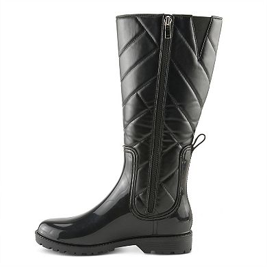 Spring Step Women's Waterproof Quilted Rain Boots