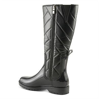 Spring Step Women's Waterproof Quilted Rain Boots