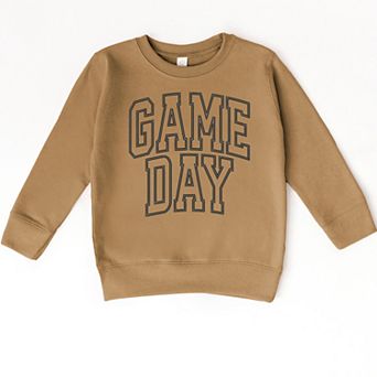Embroidered Game Day Arched - Toddler Graphic Sweatshirt