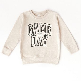 Embroidered Game Day Arched - Toddler Graphic Sweatshirt