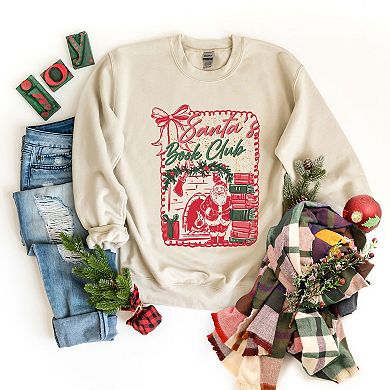 Santa's Book Club Coquette - Women's Graphic Sweatshirt