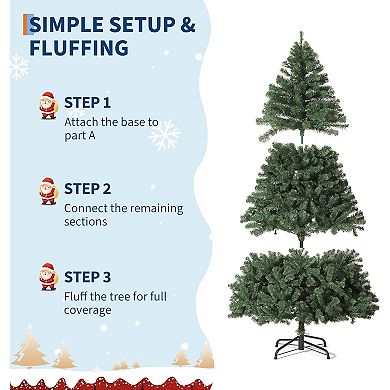 IDEALHOUSE Christmas Tree 7.5ft Classic American Spruce Artificial