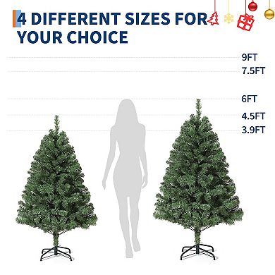 IDEALHOUSE Christmas Tree 6FT Pre-Lit Artificial with Multicolour LED Lights