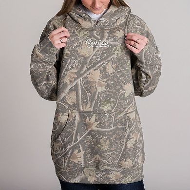 Embroidered Yee Haw Rope White Thread - Camo Hoodie